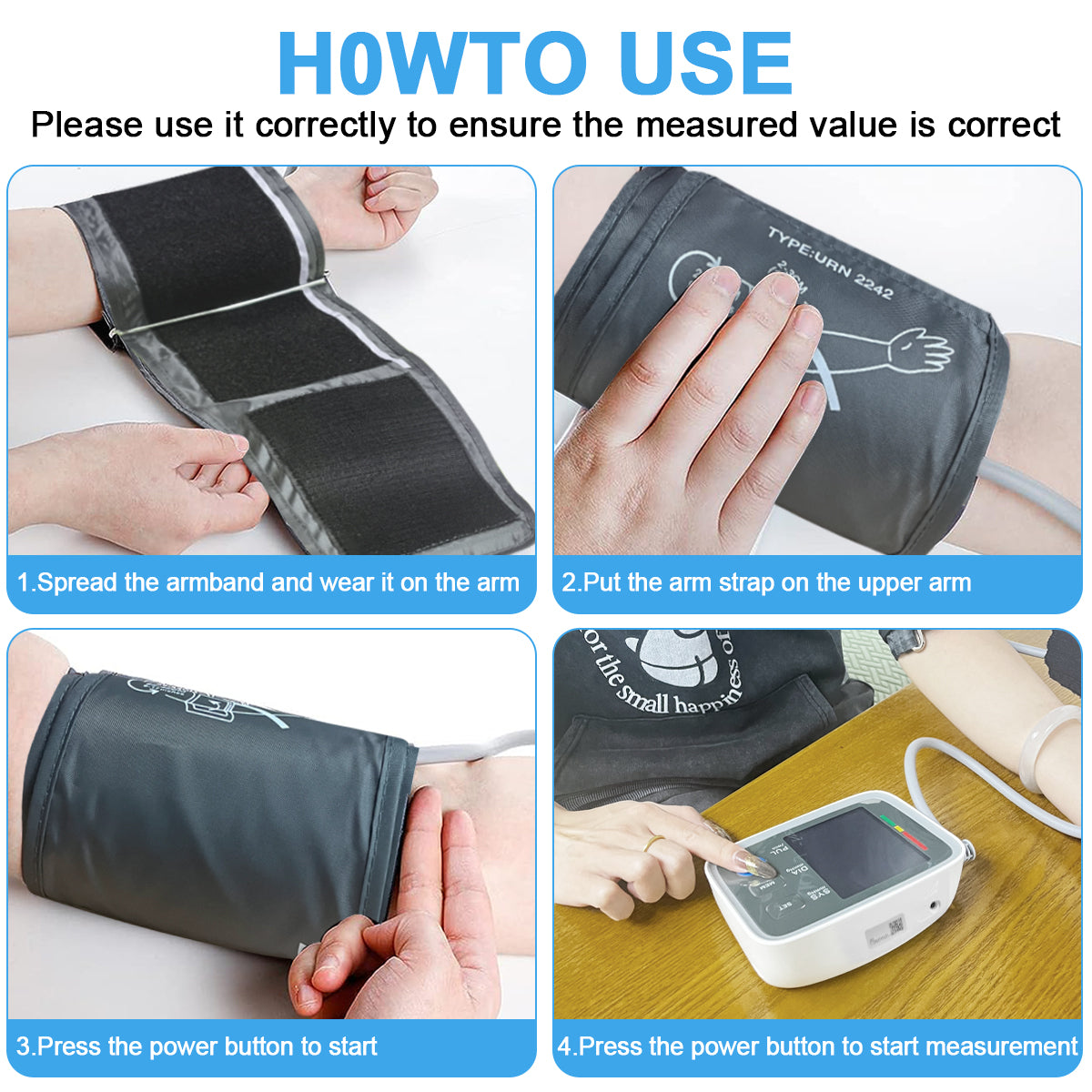 URION U80EH LCD Digital Upper Arm Blood Pressure Monitor