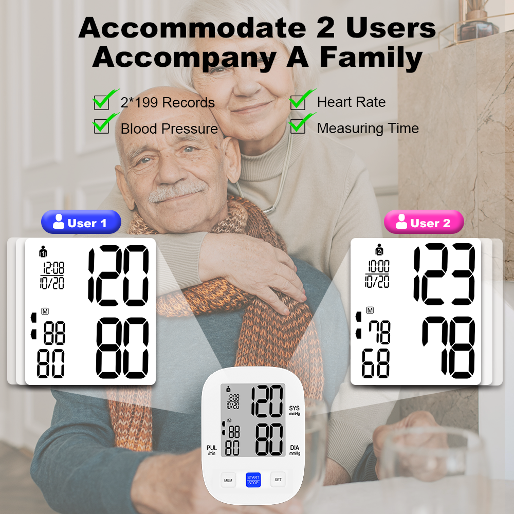 URION U82V Smart Sphygmomanometer Eletronic Digital High Blood Pressure Monitor