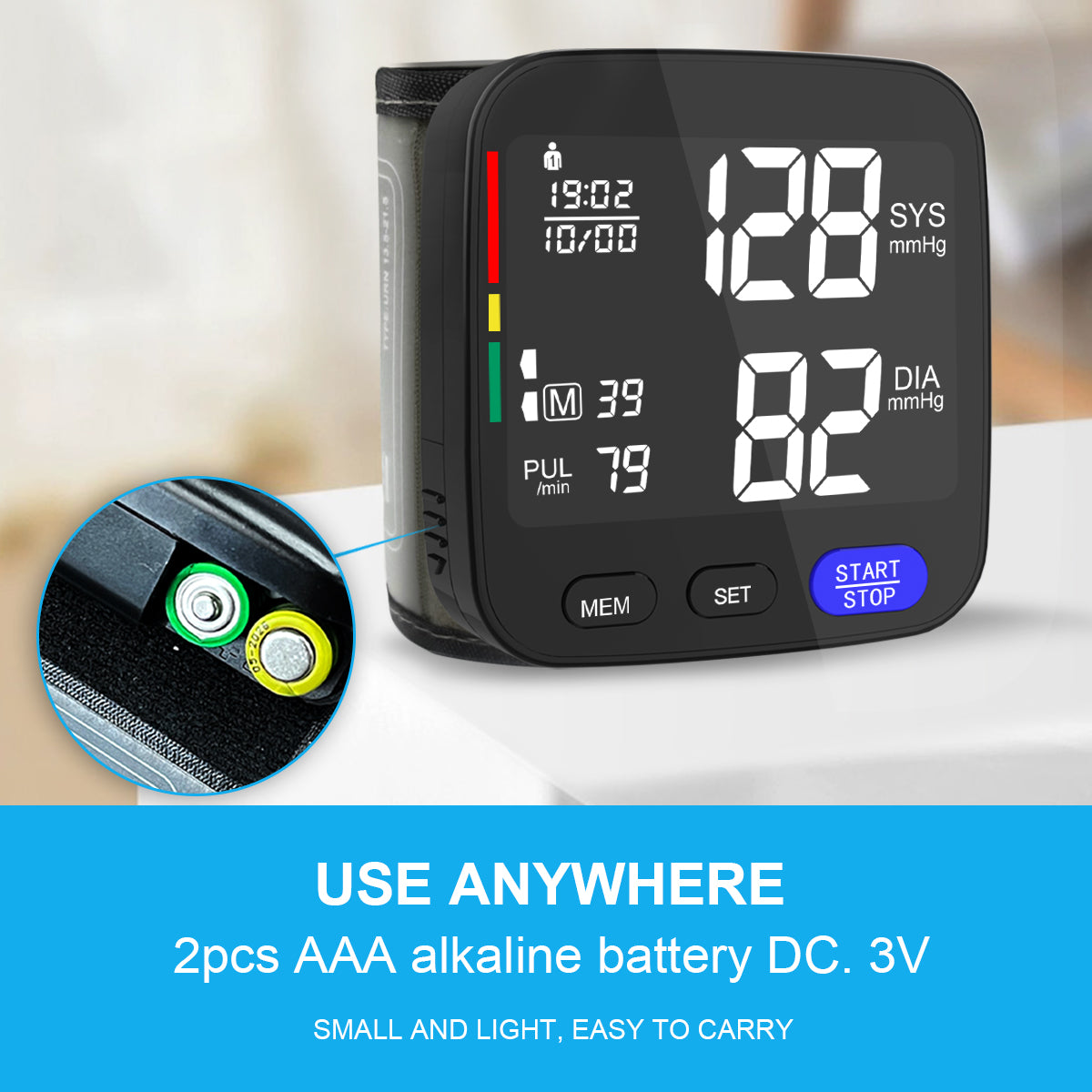 URION U62I Digital Wrist Blood Pressure Monitor