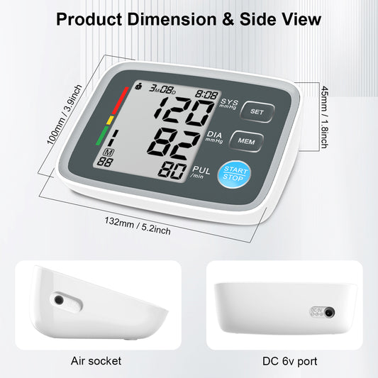 URION U80EH LCD Digital Upper Arm Blood Pressure Monitor