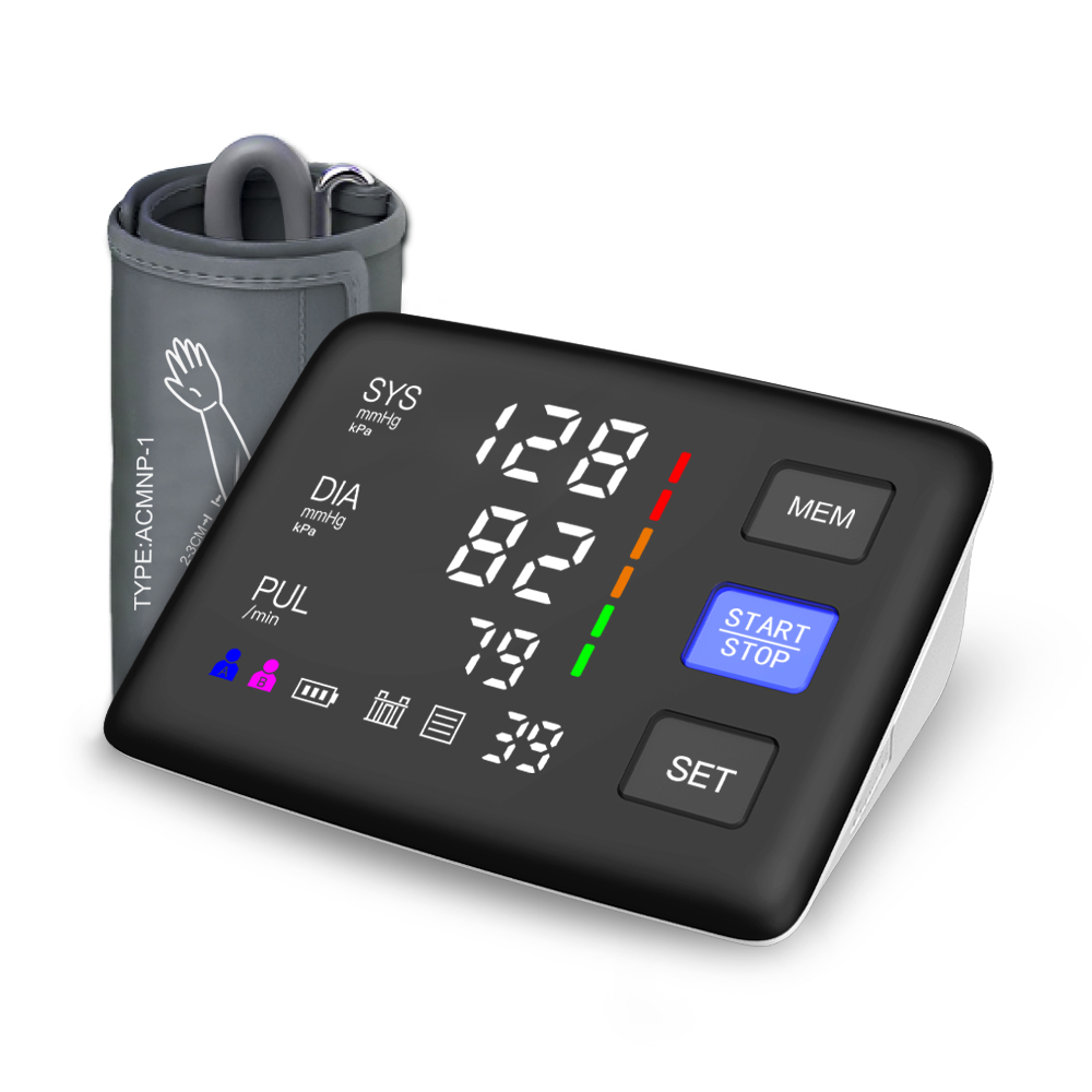 U819 Arm Blood Pressure Monitor 2020 Blood Sugar Monitor Testing Equipment  Home and Hospital Blood Pressure
